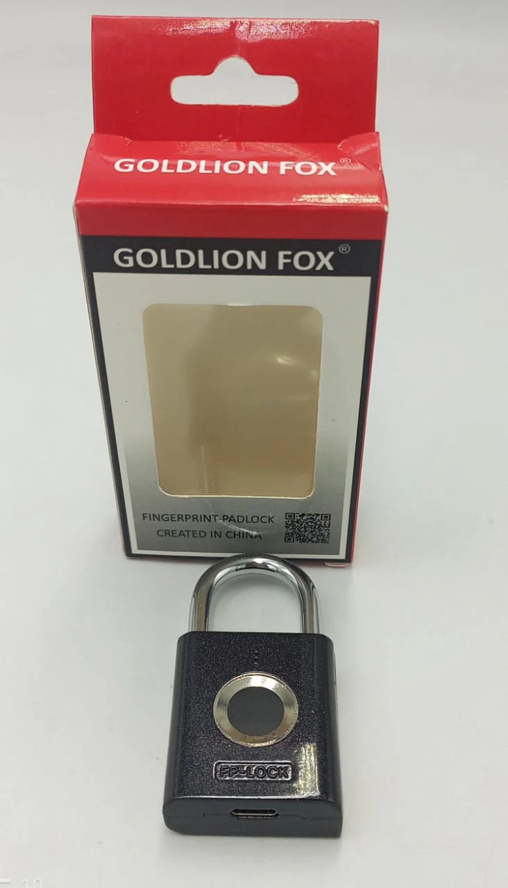 Golden Fox – Fingerprint Padlock | قفل ببصمة الإصبع من Golden Fox