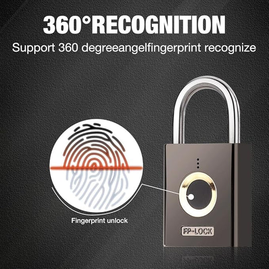 Golden Fox – Fingerprint Padlock | قفل ببصمة الإصبع من Golden Fox